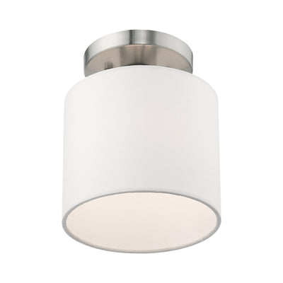 ##Antique Hardware## 1 Light Brushed Nickel Ceiling Mount