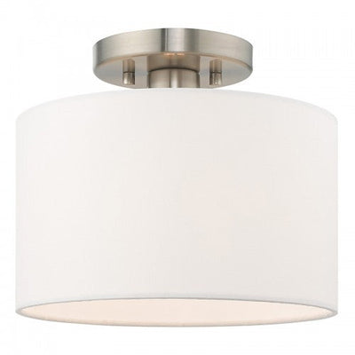 ##Antique Hardware## 1 Light Brushed Nickel Ceiling Mount