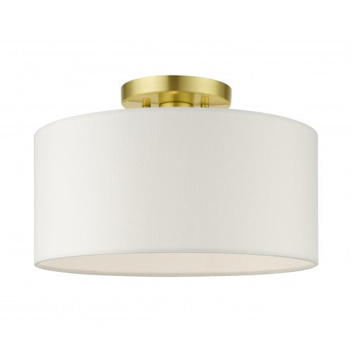 Antique Hardware 1 Light Satin Brass Semi Flush Semi Flush