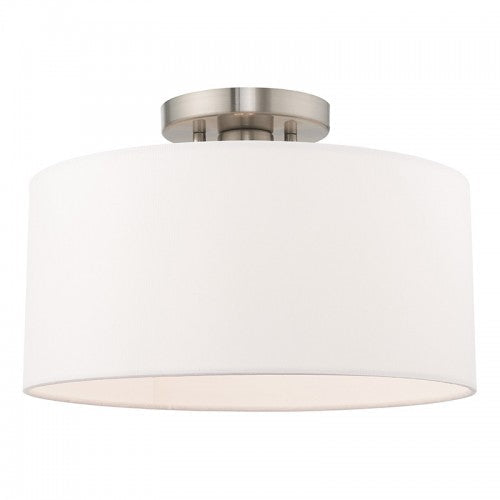 ##Antique Hardware## 1 Light Brushed Nickel Ceiling Mount