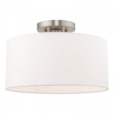 ##Antique Hardware## 1 Light Brushed Nickel Ceiling Mount