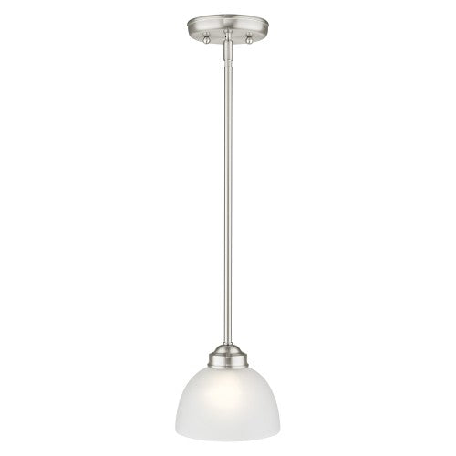 ##Antique Hardware## 1 Light Brushed Nickel Single Pendant