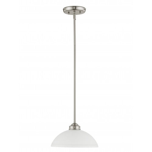 ##Antique Hardware## 1 Light Brushed Nickel Pendant