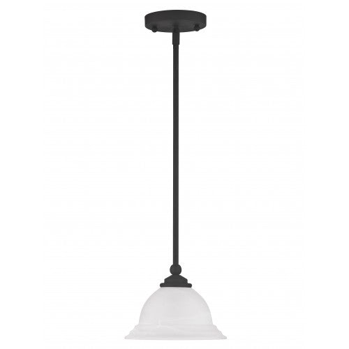 ##Antique Hardware## 1 Light Black Single Pendant