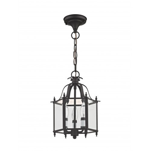 ##Antique Hardware## 3 Light Bronze Chain Hang/Ceiling Mount