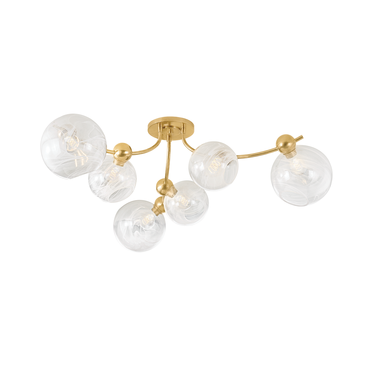 ##Antique Hardware## Astraia Semi Flush