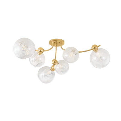 ##Antique Hardware## Astraia Semi Flush