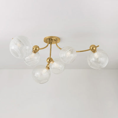 ##Antique Hardware## Astraia Semi Flush