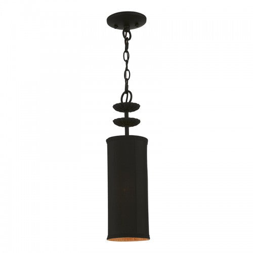 ##Antique Hardware## 1 Light Black Mini Pendant