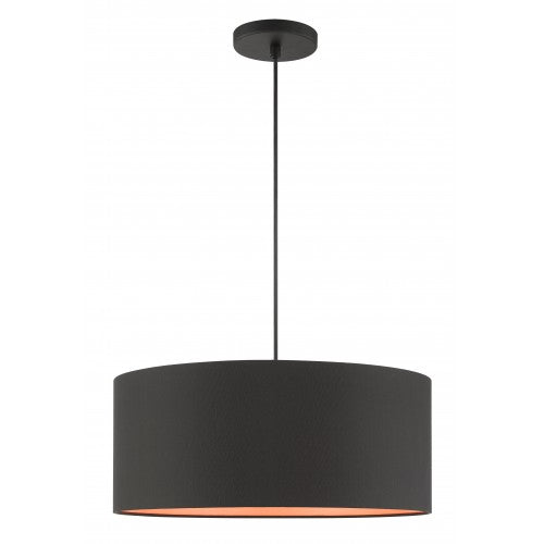 ##Antique Hardware## 3 Light Black Pendant
