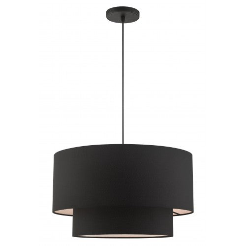 ##Antique Hardware## 3 Light Black Pendant