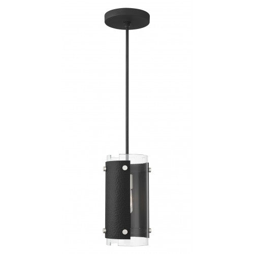 ##Antique Hardware## 1 Light Black Single Pendant