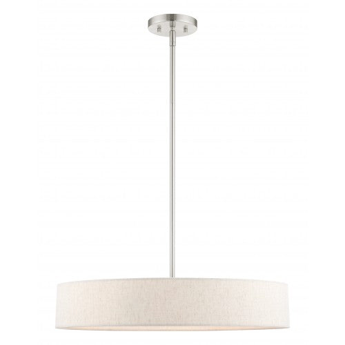 ##Antique Hardware## 4 Light Brushed Nickel Chandelier