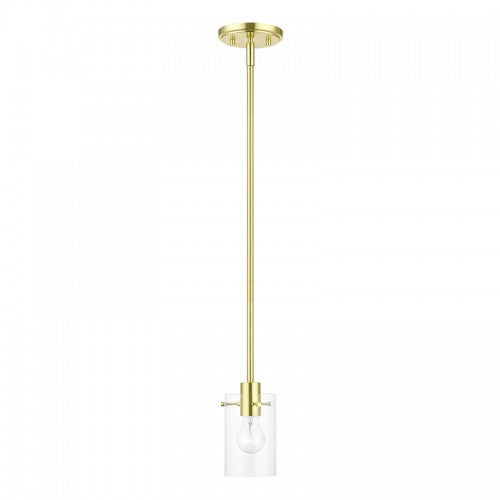 ##Antique Hardware## 1 Light Satin Brass Single Pendant