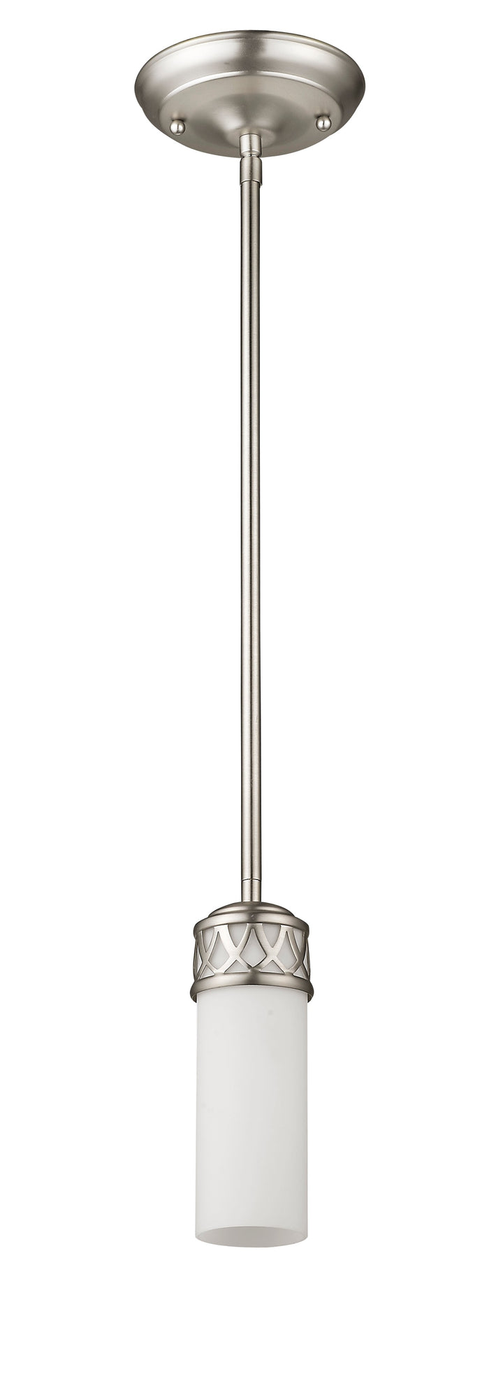 ##Antique Hardware## 1 Light Brushed Nickel Pendant