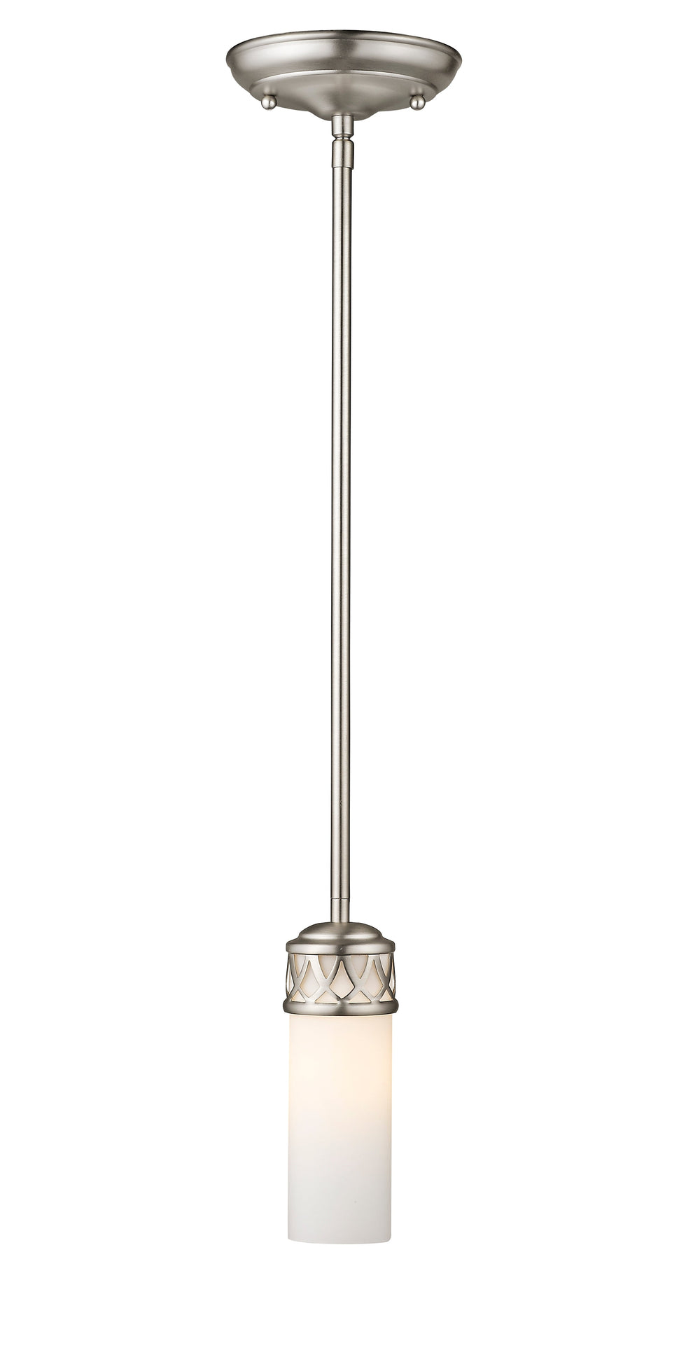 ##Antique Hardware## 1 Light Brushed Nickel Pendant