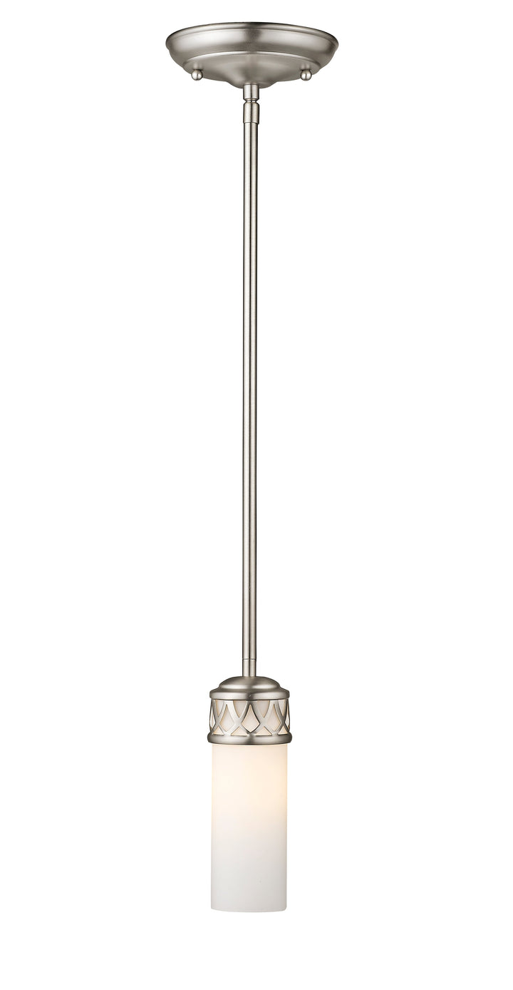 ##Antique Hardware## 1 Light Brushed Nickel Pendant