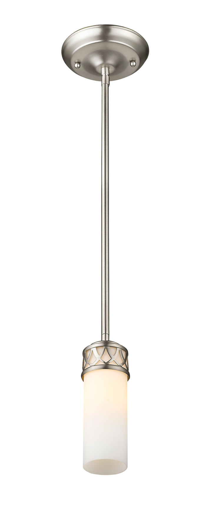 ##Antique Hardware## 1 Light Brushed Nickel Pendant