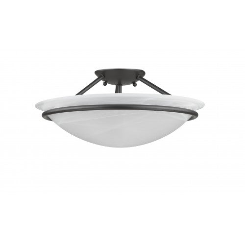 ##Antique Hardware## 3 Light Bronze Ceiling Mount