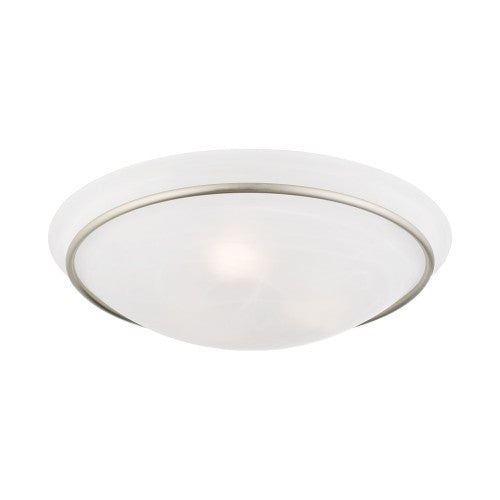##Antique Hardware## 3 Light Brushed Nickel Ceiling Mount