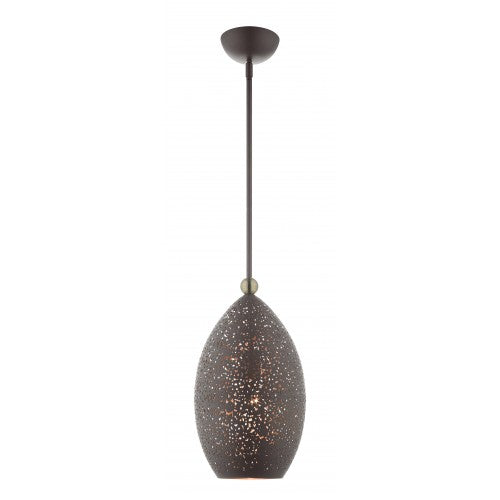 ##Antique Hardware## 1 Light Bronze Pendant