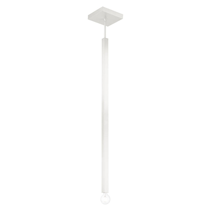 ##Antique Hardware## 1 Light Brushed Nickel Single Pendant