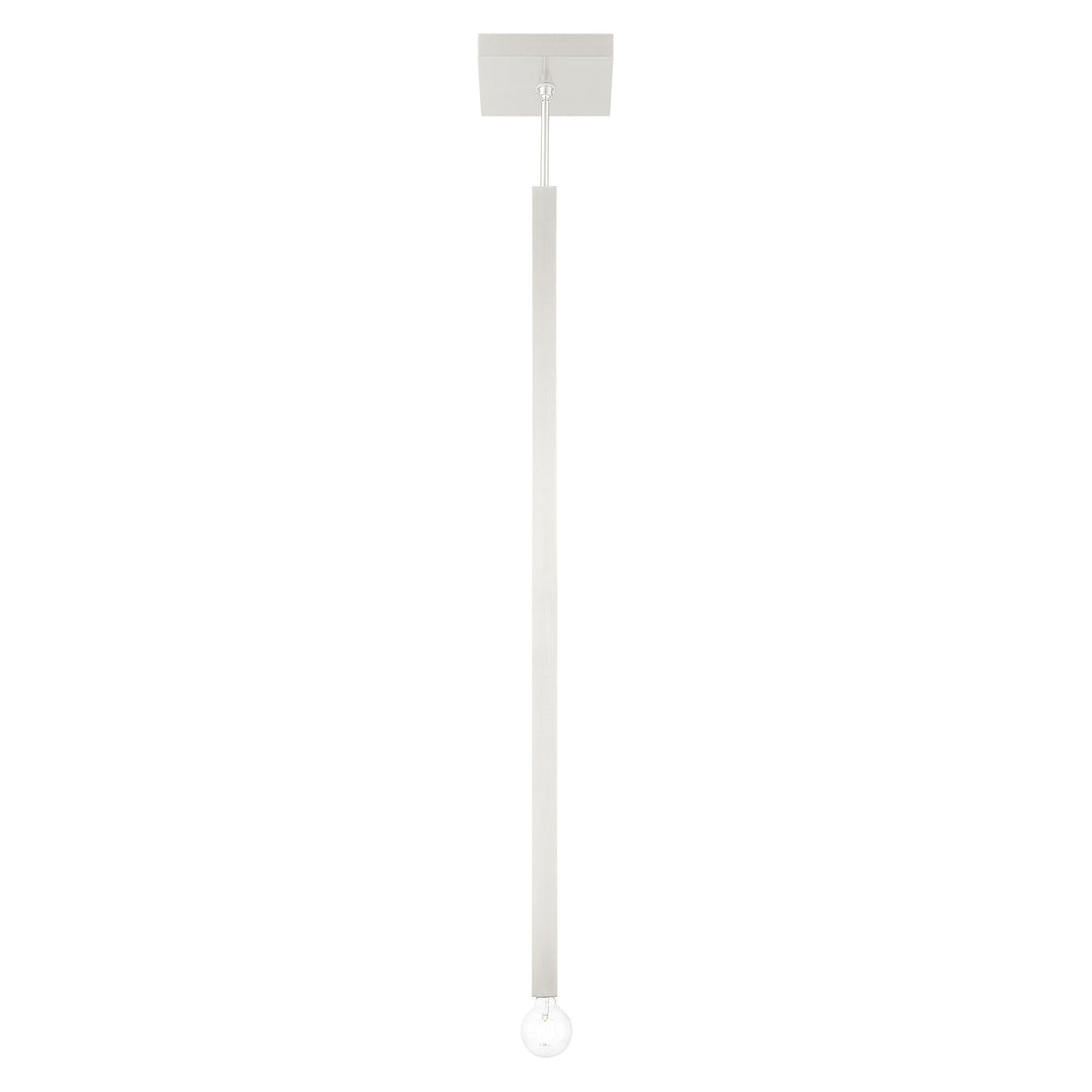 ##Antique Hardware## 1 Light Brushed Nickel Single Pendant