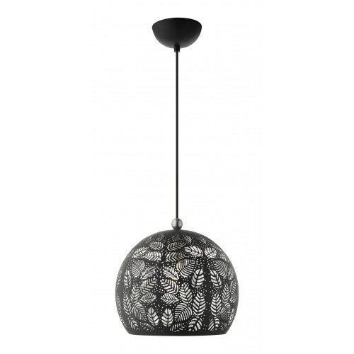 ##Antique Hardware## 1 Light Black Pendant