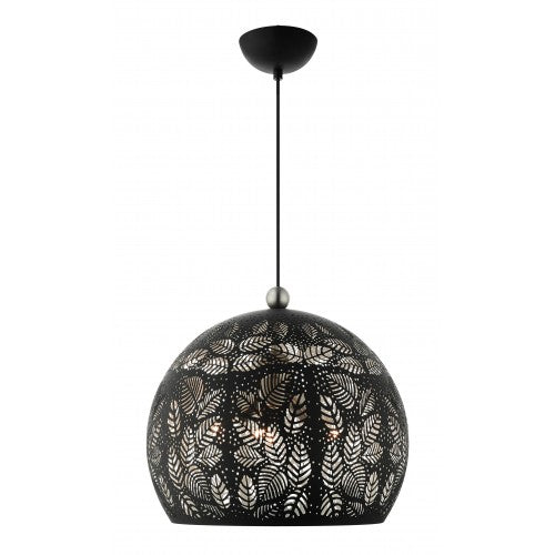 Antique Hardware 3 Light Black Pendant Pendant