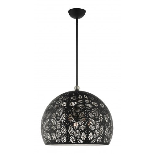 ##Antique Hardware## 3 Light Black Pendant