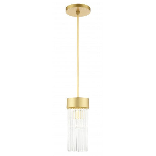 ##Antique Hardware## 1 Light Soft Gold Chandelier