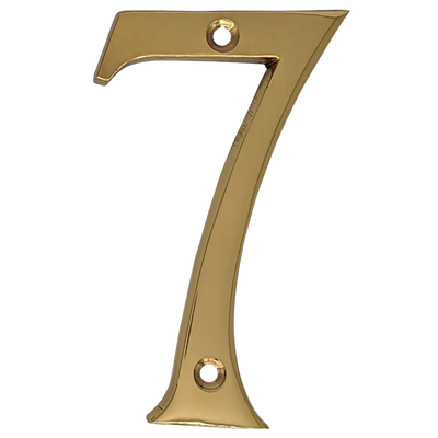 Antique Hardware 4 Inch Tall House Number 7 ADDRESS PLAQUE