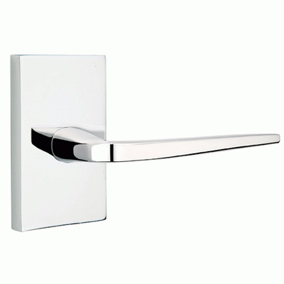 ##Antique Hardware## Emtek Solid Brass Athena Lever With Modern Rectangular Rosette (Several Finish Options)