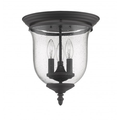 ##Antique Hardware## 3 Light Bronze Ceiling Mount