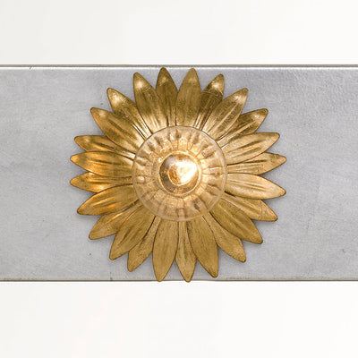 ##Antique Hardware## Broche 3 Light Antique Gold + Antique Silver Bathroom Vanity