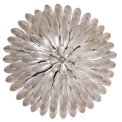 ##Antique Hardware## Broche 4 Light Antique Silver Semi Flush Mount