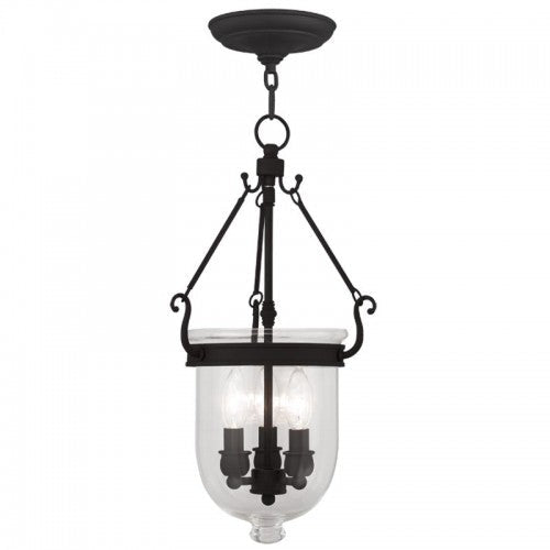 ##Antique Hardware## 3 Light Black Chain Lantern