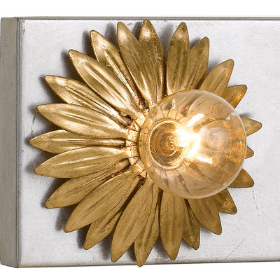 ##Antique Hardware## Broche 5 Light Antique Gold + Antique Silver Bathroom Vanity