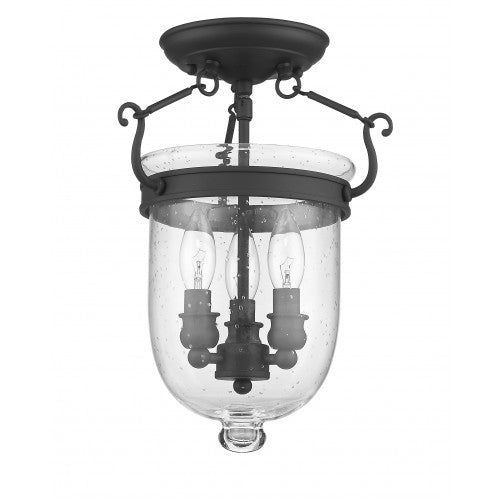 ##Antique Hardware## 3 Light Bronze Ceiling Mount