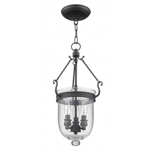 ##Antique Hardware## 3 Light Black Chain Lantern