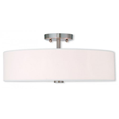 ##Antique Hardware## 4 Light Brushed Nickel Ceiling Mount