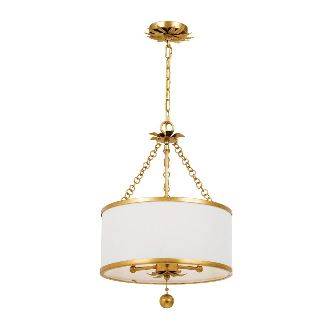 ##Antique Hardware## Broche 3 Light Antique Gold Mini Chandelier