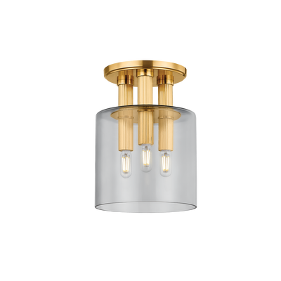 ##Antique Hardware## CRYSTLER FLUSH MOUNT