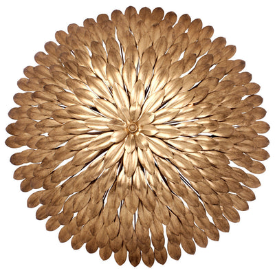 ##Antique Hardware## Broche 6 Light Antique Gold Semi Flush Mount