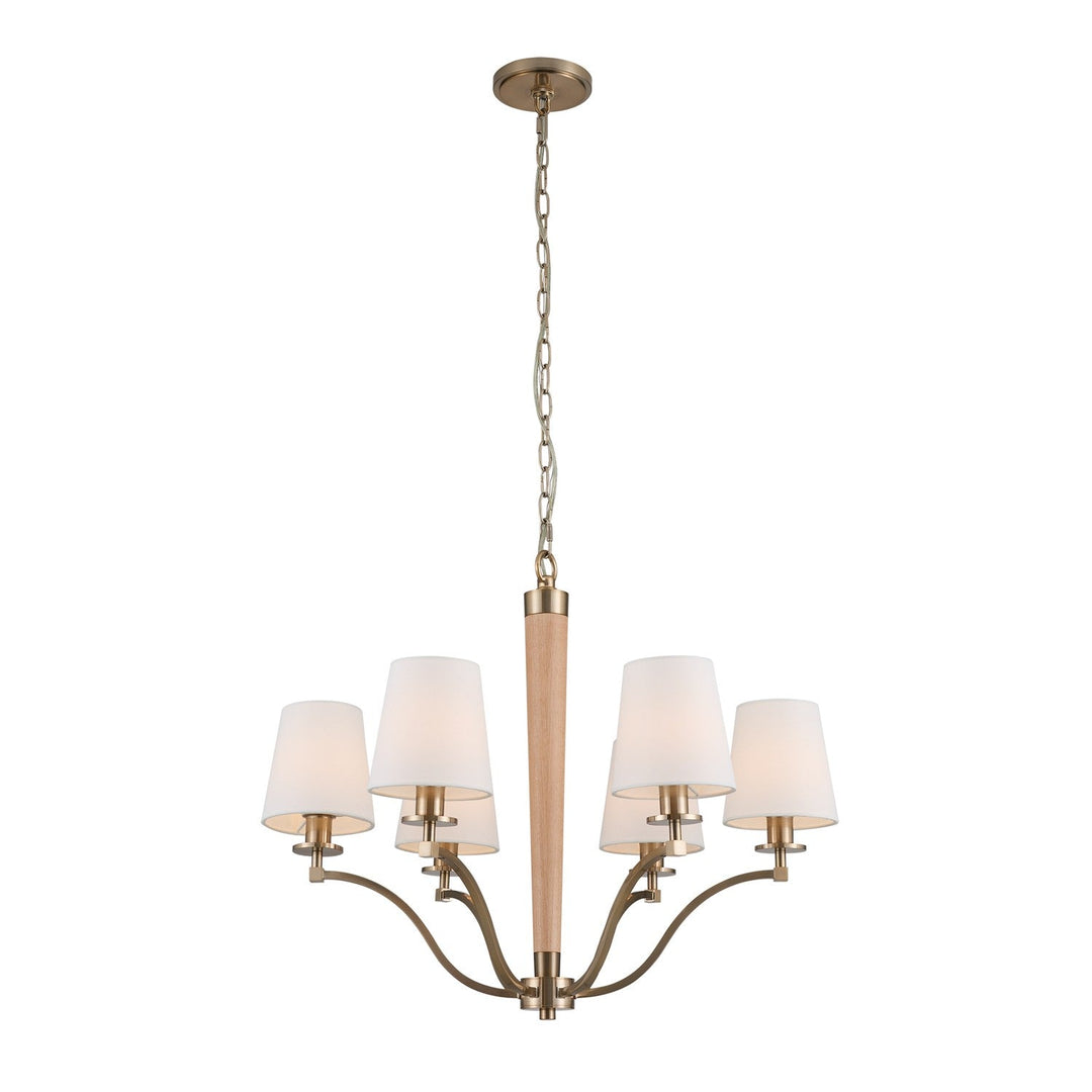 Antique Hardware Curva 6 Lt Chandelier Chandelier