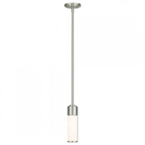 ##Antique Hardware## 1 Light Brushed Nickel Single Pendant