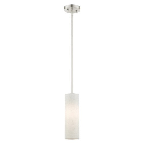 ##Antique Hardware## 1 Light Brushed Nickel Single Pendant