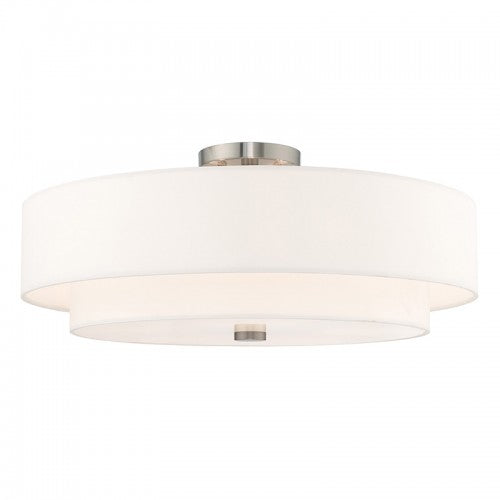 ##Antique Hardware## 5 Light Brushed Nickel Ceiling Mount