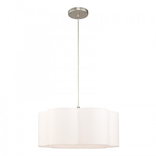 ##Antique Hardware## 1 Light Brushed Nickel Pendant