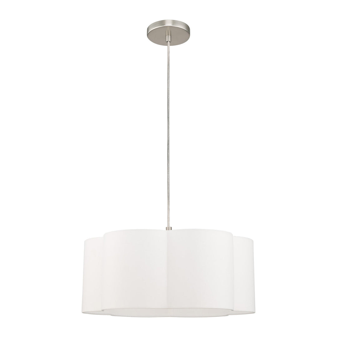 ##Antique Hardware## 1 Light Brushed Nickel Pendant